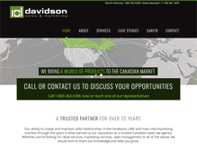 Tablet Screenshot of davidsoninc.com